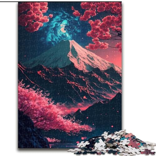 1000-teiliges Puzzle „Kirschblüte“, Japanisches Kunst-Karton-Puzzle, ideal für Büro, Schlafzimmer, Wohnzimmer-Dekoration, Größe 26x38cm 1000-teiliges Puzzle „Kirschblüte“, Japanisches Kunst-Karton-Puzzle, ideal für Büro, Schlafzimmer, Wohnzimmer-Dekoration, Größe 26x38cm von WGLINGX