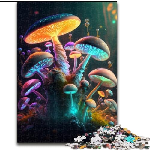 1000-teiliges Puzzle „Kosmischer Pilz“, Holzpuzzle für Teenager, Familien-Lernspiele, Heimdekoration, Geschenk (Größe 50x75cm) von WGLINGX