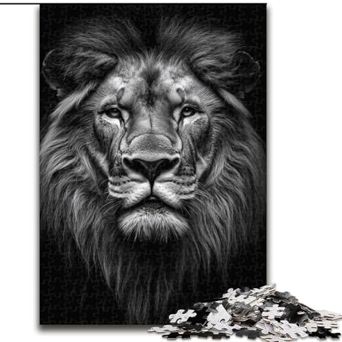 1000-teiliges Puzzle „Löwe“, 1000-teiliges Puzzle, Denkspiel für Teenager, Spieleabend mit der Familie (Größe 26x38cm) von WGLINGX