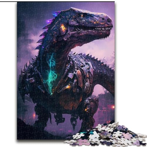 1000-teiliges Puzzle „Mechanischer Drache“, unmögliches Puzzle für Erwachsene, interaktives Familienspiel, Denksportaufgabe, Geschenk, Lernspielzeug (Größe 50x75cm) von WGLINGX