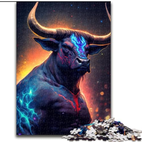 1000-teiliges Puzzle „Mutant Cow3“, Holzpuzzle für Teenager, Familien-Lernspiele, Heimdekoration, Geschenk (Größe 26x38cm) von WGLINGX