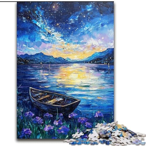 1000-teiliges Puzzle „Nordlichter“, 1000-teiliges Puzzle für Erwachsene, Lernspiele, schöne Dekoration (Größe 26x38cm) von WGLINGX