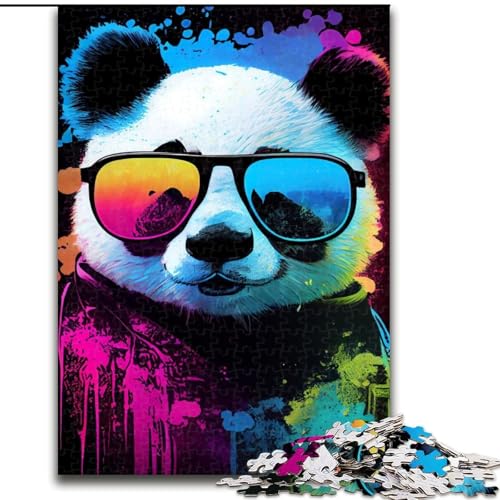 1000-teiliges Puzzle „Panda Animal Popart“, Holzpuzzle, ideal für Büro, Schlafzimmer, Wohnzimmer, Dekoration, Größe 50x75cm 1000-teiliges Puzzle „Panda Animal Popart“, Holzpuzzle, ideal für Büro, Schlafzimmer, Wohnzimmer, Dekoration, Größe 50x75cm von WGLINGX
