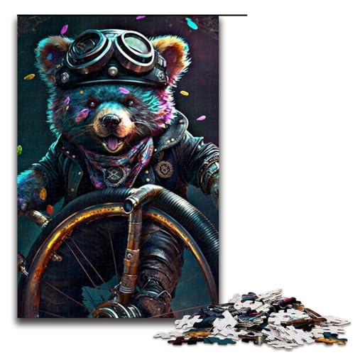 1000-teiliges Puzzle „Piratenbär“ für Erwachsene, Holzpuzzle, Lernspiele, Heimdekoration, 19,69 x 29,53 Zoll 1000-teiliges Puzzle „Piratenbär“ für Erwachsene, Holzpuzzle, Lernspiele, Heimdekoration, 19,69 x 29,53 Zoll von WGLINGX