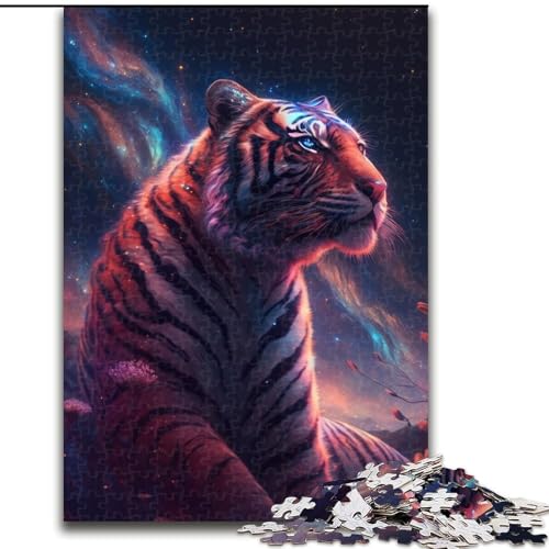 1000-teiliges Puzzle „Planet Tiger“, Holzpuzzle, ideal für Büro, Schlafzimmer, Wohnzimmerdekoration, Größe 26x38cm 1000-teiliges Puzzle „Planet Tiger“, Holzpuzzle, ideal für Büro, Schlafzimmer, Wohnzimmerdekoration, Größe 26x38cm von WGLINGX