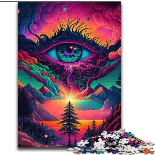 1000-teiliges Puzzle „Psychedelische Natur“, 1000-teiliges Puzzle mit interaktivem Familienspiel, Kinder ab 14 Jahren, Größe 50x75cm 1000-teiliges Puzzle „Psychedelische Natur“, 1000-teiliges Puzzle mit interaktivem Familienspiel, Kinder ab 14 Jahren, Größe 50x75cm von WGLINGX