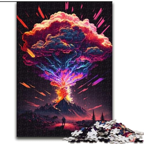 1000-teiliges Puzzle „Regenbogenexplosion“ für Erwachsene, 1000 Teile, Heimdekoration, Familienspaß, ab 14 Jahren (Größe 26x38cm) von WGLINGX