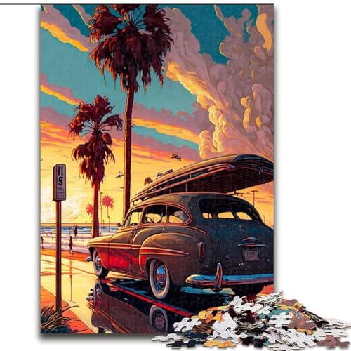 1000-teiliges Puzzle „Reise nach Hawaii“, 1000-teiliges interaktives Familienspiel, geeignet für Kinder ab 14 Jahren, Größe 26x38cm von WGLINGX