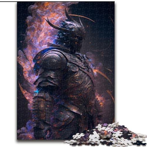 1000-teiliges Puzzle „Schwertkämpfer der Zukunft“, Holzpuzzle für Erwachsene, Kunstwerk-Dekor, Intelligenzspielzeug für Familien-Indoor-Spiele (Größe 26x38cm) von WGLINGX
