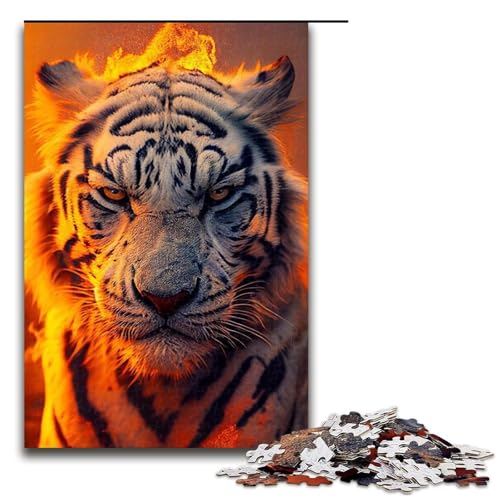 1000-teiliges Puzzle „Sibirische Feuertiger“ für Erwachsene, Holzpuzzle, Lernspielzeug, Familienspiele, 19,69 x 29,53 Zoll 1000-teiliges Puzzle „Sibirische Feuertiger“ für Erwachsene, Holzpuzzle, Lernspielzeug, Familienspiele, 19,69 x 29,53 Zoll von WGLINGX