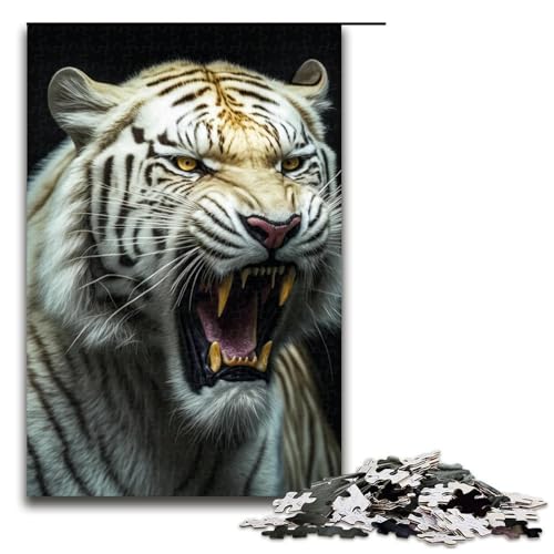 1000-teiliges Puzzle „Sibirische Tiger“ für Erwachsene, Holzpuzzle, Lernspiele, Heimdekoration, 19,69 x 29,53 Zoll 1000-teiliges Puzzle „Sibirische Tiger“ für Erwachsene, Holzpuzzle, Lernspiele, Heimdekoration, 19,69 x 29,53 Zoll von WGLINGX