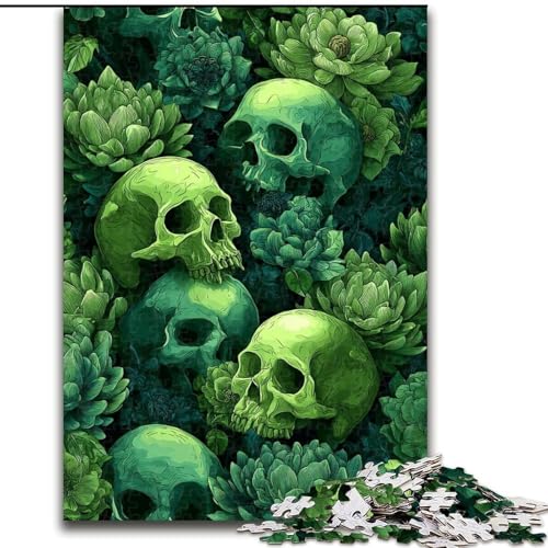 1000-teiliges Puzzle „Skelettpflanze“, 1000-teiliges Puzzle mit interaktivem Familienspiel, Kinder ab 14 Jahren (Größe 26x38cm) von WGLINGX