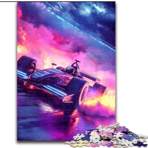 1000-teiliges Puzzle „Sportwagen“ aus Pappe. Anspruchsvolles DIY-Denkspiel, interaktive Familienaktivität (Größe 26x38cm) von WGLINGX