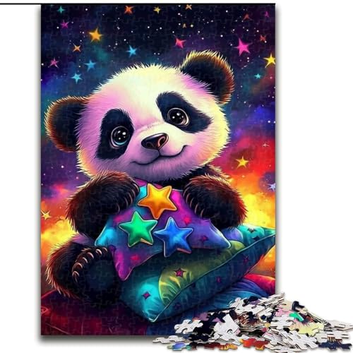 1000-teiliges Puzzle „Star Panda“, Puzzle für Erwachsene, 1000 Teile, für Teenager und Familienspaß, (Größe 50x75cm) von WGLINGX