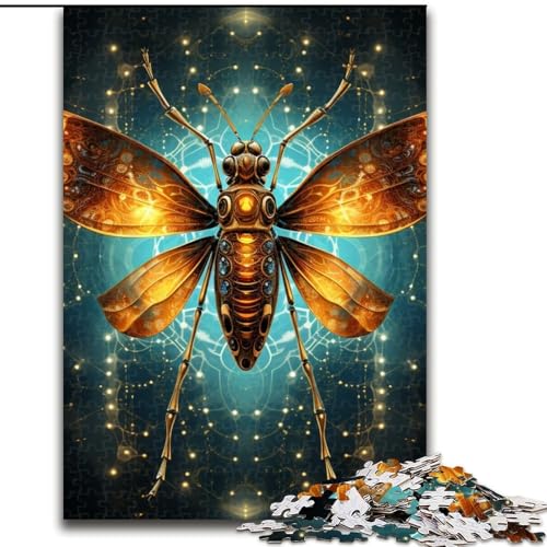 1000-teiliges Puzzle „Sternenhimmel-Insekten“, 1000-teiliges Puzzle-Geschenk für Familienspaß, perfekt für Feiertage, interaktive Spieleabende (Größe 26x38cm) von WGLINGX