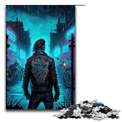1000-teiliges Puzzle „Street Punk“ für Familienaktivitäten aus Holz, 50 x 75 cm 1000-teiliges Puzzle „Street Punk“ für Familienaktivitäten aus Holz, 50 x 75 cm von WGLINGX