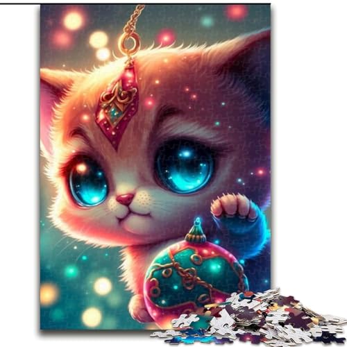 1000-teiliges Puzzle „Süßes Drachenbaby“, Holzpuzzle, Familienbindungsaktivität, Heimdeko-Geschenk, Familienspielzeugspiel (Größe 26x38cm) von WGLINGX