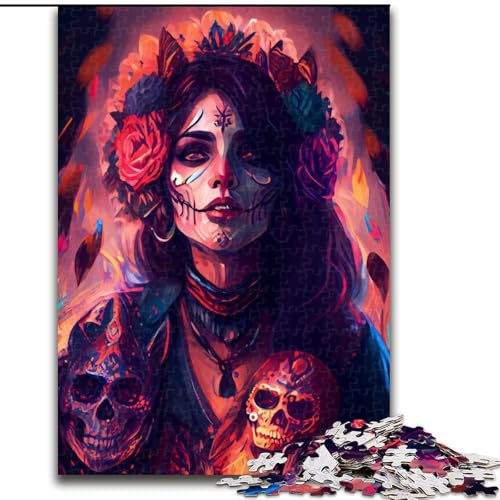 1000-teiliges Puzzle „Tag der Toten“ für Erwachsene, 1000 Teile, ideal als Dekoration für Zuhause und Büro, Geburtstag, Größe 26x38cm 1000-teiliges Puzzle „Tag der Toten“ für Erwachsene, 1000 Teile, ideal als Dekoration für Zuhause und Büro, Geburtstag, Größe 26x38cm von WGLINGX