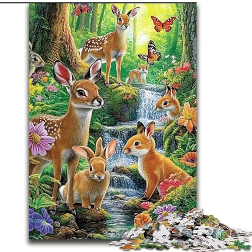 1000-teiliges Puzzle „Tierwelt-Puzzle“, 1000 Teile, Heimdekoration, Familienspaß, ab 14 Jahren (Größe 50x75cm) von WGLINGX