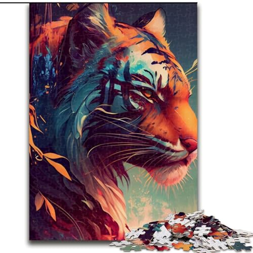 1000-teiliges Puzzle „Tiger“, buntes Puzzle für Erwachsene, 1000-teilige Aktivität für Erwachsene und die ganze Familie, DIY-Heimdekoration, Geschenk, Größe 26x38cm 1000-teiliges Puzzle „Tiger“, buntes Puzzle für Erwachsene, 1000-teilige Aktivität für Erwachsene und die ganze Familie, DIY-Heimdekoration, Geschenk, Größe 26x38cm von WGLINGX