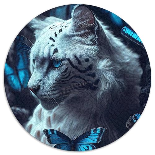 1000-teiliges Puzzle „Tiger“, rundes Denkspiel für Teenager, Spieleabend mit der Familie 67,5 x 67,5 cm 1000-teiliges Puzzle „Tiger“, rundes Denkspiel für Teenager, Spieleabend mit der Familie 67,5 x 67,5 cm von WGLINGX