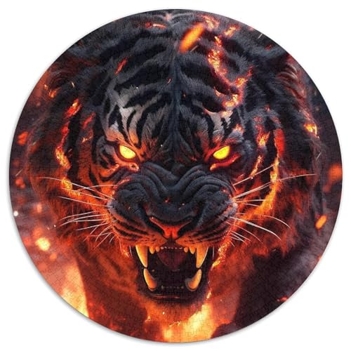 1000-teiliges Puzzle „Tiger“, rundes Denkspiel für Teenager, Spieleabend mit der Familie 67,5 x 67,5 cm 1000-teiliges Puzzle „Tiger“, rundes Denkspiel für Teenager, Spieleabend mit der Familie 67,5 x 67,5 cm von WGLINGX