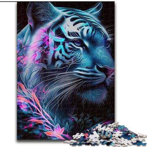 1000-teiliges Puzzle „Tiger“ aus Holz, ideal für Büro, Schlafzimmer, Wohnzimmer, Dekoration, Größe 50x75cm 1000-teiliges Puzzle „Tiger“ aus Holz, ideal für Büro, Schlafzimmer, Wohnzimmer, Dekoration, Größe 50x75cm von WGLINGX