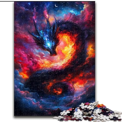 1000-teiliges Puzzle „Torii-Tor-Drache“ für Erwachsene, 1000-teiliges Familienspielabend-Puzzle, Heimdeko und Gehirntrainingsgeschenk (Größe 26x38cm) von WGLINGX
