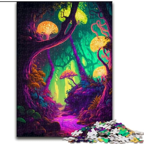 1000-teiliges Puzzle „Trippy Forest“, 1000-teiliges Puzzle-Geschenk, entspannende Unterhaltung, Heimdekoration, Größe 50x75cm 1000-teiliges Puzzle „Trippy Forest“, 1000-teiliges Puzzle-Geschenk, entspannende Unterhaltung, Heimdekoration, Größe 50x75cm von WGLINGX