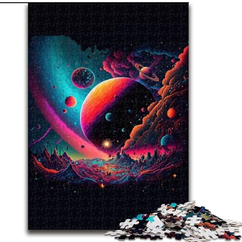 1000-teiliges Puzzle „View Infinite Universe“, unmögliche Puzzles für Erwachsene, interaktives Familienspiel, Denksportaufgabe als Geschenk, Lernspielzeug (Größe 26x38cm) von WGLINGX