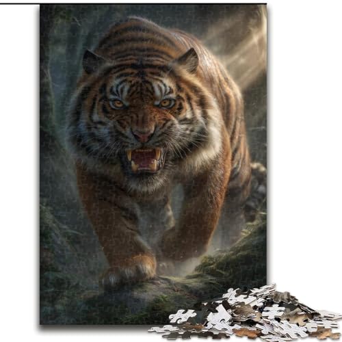 1000-teiliges Puzzle „Waldtiger“, 1000-teiliges Puzzle, Denkspiel für Teenager, Familienspieleabend (Größe 50x75cm) von WGLINGX