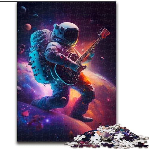 1000-teiliges Puzzle „Weltraummusiker“ für Erwachsene, 1000 Teile, Heimdekoration, Familienspaß, ab 14 Jahren (Größe 26x38cm) von WGLINGX