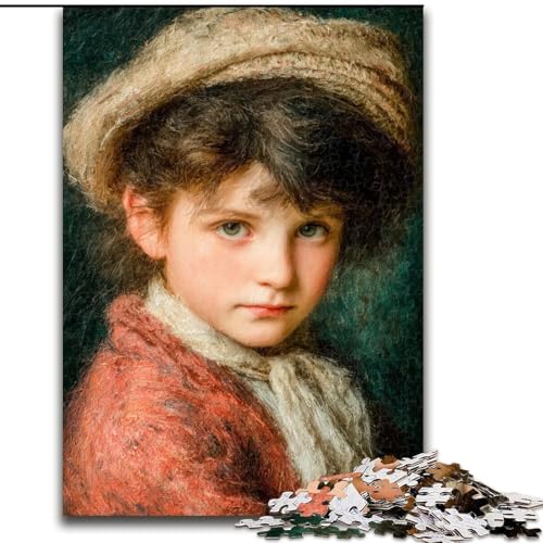 1000-teiliges Puzzle „Wütender Kleiner Junge“, Puzzle für Erwachsene, 1000-teilige Wanddekoration für Zuhause und Familienspiel als Geschenk (Größe 50x75cm) von WGLINGX
