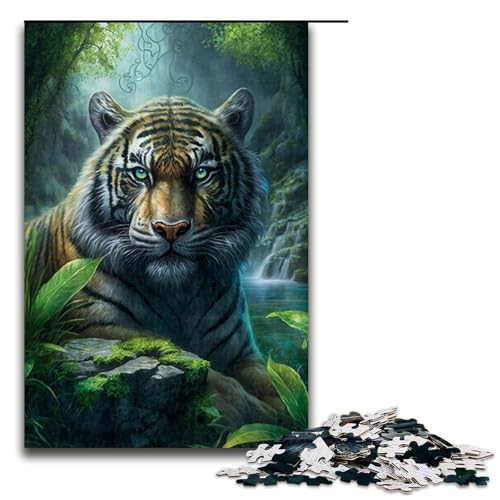 1000-teiliges Puzzle „Wütender Tiger“, Holzpuzzle, Lernspielzeug, Familienspiele, 50 x 75 cm 1000-teiliges Puzzle „Wütender Tiger“, Holzpuzzle, Lernspielzeug, Familienspiele, 50 x 75 cm von WGLINGX