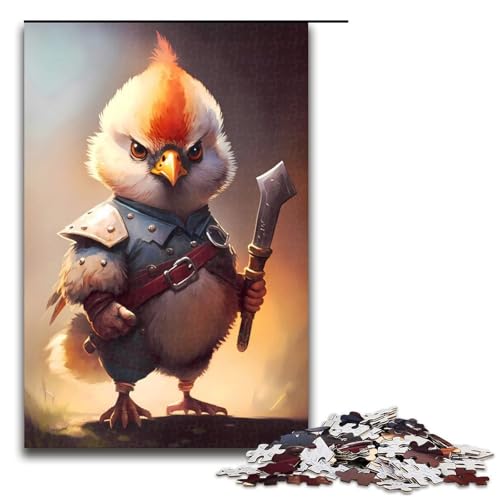 1000-teiliges Puzzle „Wütendes Küken“ für Erwachsene, Holzpuzzle, Heimdekoration, 50 x 75 cm 1000-teiliges Puzzle „Wütendes Küken“ für Erwachsene, Holzpuzzle, Heimdekoration, 50 x 75 cm von WGLINGX