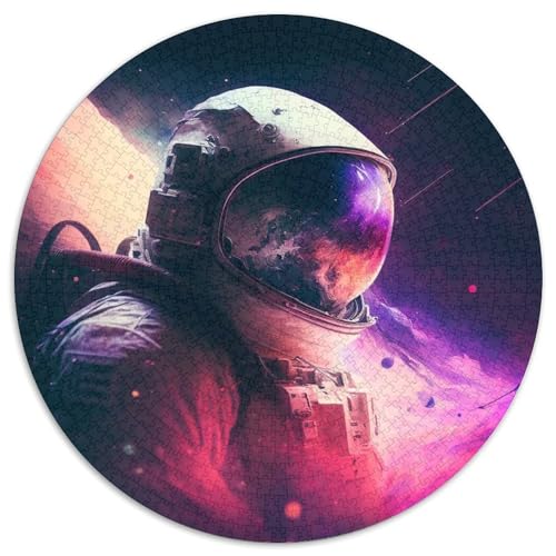 1000-teiliges Puzzle Astronaut aus Pappe mit interaktivem Familienspiel, Kinder ab 14 Jahren, 1000 Teile (67,5x67,5cm) von WGLINGX
