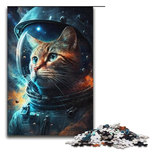 1000-teiliges Puzzle Astronautenkatze Puzzle für Teenager Kartonpuzzle Lernspiele für Erwachsene 38x26cm 1000-teiliges Puzzle Astronautenkatze Puzzle für Teenager Kartonpuzzle Lernspiele für Erwachsene 38x26cm von WGLINGX