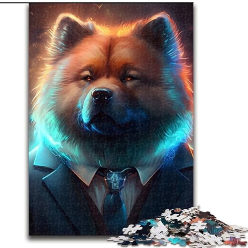 1000-teiliges Puzzle Boss Dog Puzzles für 1000 Teile Weihnachten Halloween Muttertag Neujahr Ostergeschenk (Größe 26x38cm) von WGLINGX