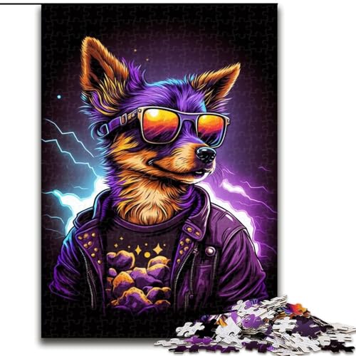 1000-teiliges Puzzle Chihuahua-Boxer, 1000-teiliges Puzzle für Erwachsene, interaktives Familienspiel, geeignet für Kinder ab 14 Jahren (Größe 26x38cm) von WGLINGX