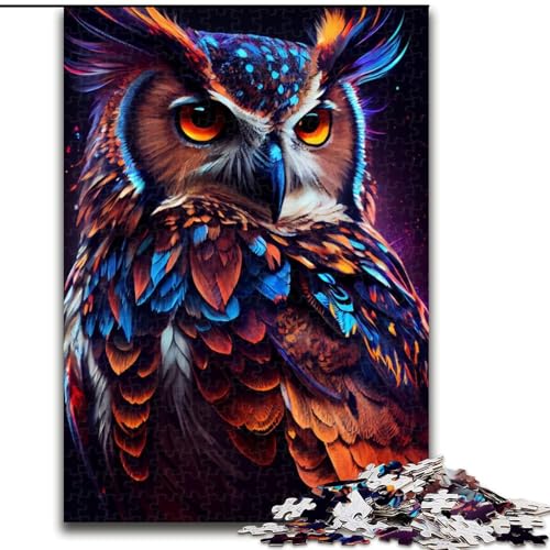 1000-teiliges Puzzle Eule, buntes Puzzle, 1000 Teile, interaktives Familienspiel, geeignet für Kinder ab 14 Jahren, Größe 26x38cm 1000-teiliges Puzzle Eule, buntes Puzzle, 1000 Teile, interaktives Familienspiel, geeignet für Kinder ab 14 Jahren, Größe 26x38cm von WGLINGX