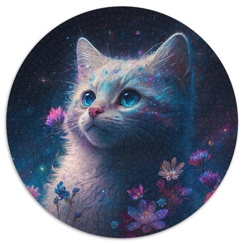 1000-teiliges Puzzle Fantasy Cat aus Karton mit interaktivem Familienspiel, Kinder ab 14 Jahren, 1000 Teile (67,5x67,5cm) von WGLINGX