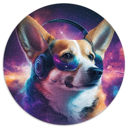 1000-teiliges Puzzle Fantasy Dog, Kartonpuzzle mit interaktivem Familienspiel, Kinder ab 14 Jahren, 1000 Teile (67,5x67,5cm) von WGLINGX