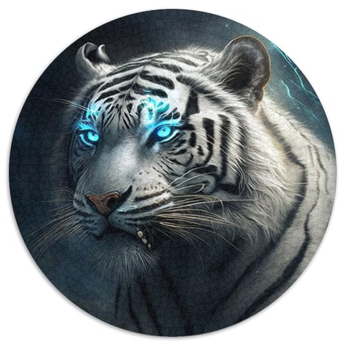 1000-teiliges Puzzle Fantasy Tiger, Kartonpuzzle mit interaktivem Familienspiel, Kinder ab 14 Jahren, 1000 Teile (67,5x67,5cm) von WGLINGX