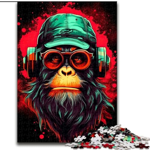 1000-teiliges Puzzle-Geschenk, AFFE, DJ-Musik, Puzzles für 1000 Teile, für Teenager, Familien-Lernspiele, Heimdekoration, Geschenk, Größe 26x38cm 1000-teiliges Puzzle-Geschenk, AFFE, DJ-Musik, Puzzles für 1000 Teile, für Teenager, Familien-Lernspiele, Heimdekoration, Geschenk, Größe 26x38cm von WGLINGX