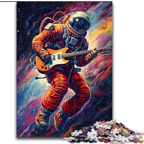 1000-teiliges Puzzle-Geschenk, Astronaut spielt Gitarre, Puzzle für 1000 Teile, pädagogisches und unterhaltsames Indoor-Spiel für die Heimdekoration, Größe 26x38cm 1000-teiliges Puzzle-Geschenk, Astronaut spielt Gitarre, Puzzle für 1000 Teile, pädagogisches und unterhaltsames Indoor-Spiel für die Heimdekoration, Größe 26x38cm von WGLINGX
