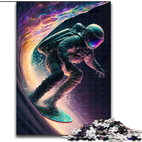 1000-teiliges Puzzle-Geschenk, Astronauten-Wellen-Surfer-Puzzle für 1000 Teile, für Teenager, Familien-Lernspiele, Heimdekoration, Geschenk, Größe 50x75cm 1000-teiliges Puzzle-Geschenk, Astronauten-Wellen-Surfer-Puzzle für 1000 Teile, für Teenager, Familien-Lernspiele, Heimdekoration, Geschenk, Größe 50x75cm von WGLINGX