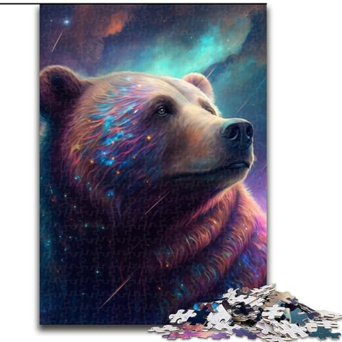 1000-teiliges Puzzle-Geschenk, Braunbär-Puzzle für Erwachsene, lehrreiches und unterhaltsames Indoor-Spiel für die Heimdekoration (Größe 26x38cm) von WGLINGX