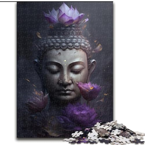 1000-teiliges Puzzle-Geschenk, Buddha-Puzzle für 1000 Teile, für Teenager, Familien-Lernspiele, Heimdekoration, Geschenk, Größe 50x75cm von WGLINGX