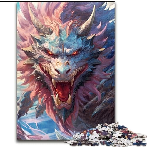 1000-teiliges Puzzle-Geschenk, Drachengott-Puzzles für 1000 Teile für Teenager, Familien-Lernspiele, Heimdekoration, Geschenkgröße 26x38cm 1000-teiliges Puzzle-Geschenk, Drachengott-Puzzles für 1000 Teile für Teenager, Familien-Lernspiele, Heimdekoration, Geschenkgröße 26x38cm von WGLINGX