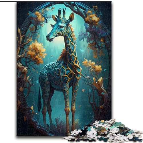 1000-teiliges Puzzle-Geschenk, Fantastische Giraffe, 1000-teiliges Puzzle, ideal für die Dekoration zu Hause und im Büro, Geburtstag, Größe 26x38cm 1000-teiliges Puzzle-Geschenk, Fantastische Giraffe, 1000-teiliges Puzzle, ideal für die Dekoration zu Hause und im Büro, Geburtstag, Größe 26x38cm von WGLINGX